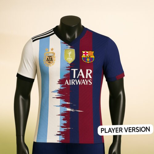 Messi 2025/26 Legacy Montage Jersey – Argentina x FC Barcelona Special Edition
