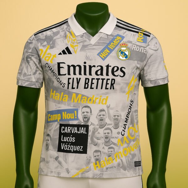 Real Madrid 2025/26 “Hala Legends” Collage Jersey – Special Fan Edition